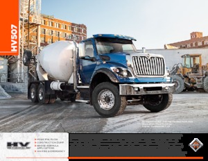 Твърдо шаси International HV507 107 Crew Cab Cummins L9