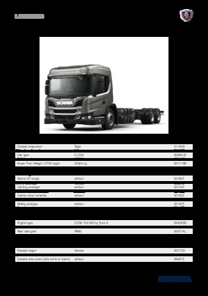 Твърдо шаси Scania L 340 B6x2NB