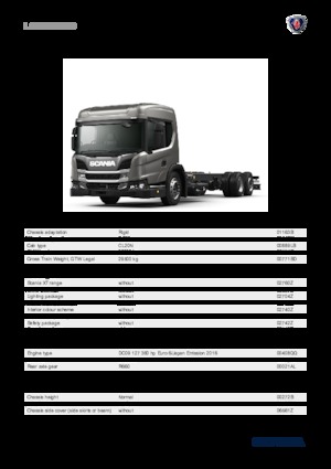 Твърдо шаси Scania L 360 B6x2*4NB
