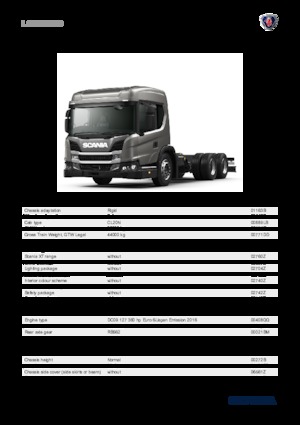 Твърдо шаси Scania L 360 B6x4NB