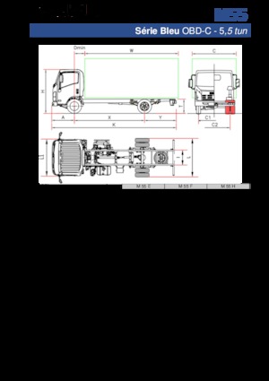 Твърдо шаси Isuzu M55 E