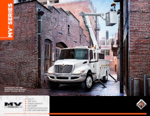 Твърдо шаси International MV60H 107 Crew Cab Cummins B6.7