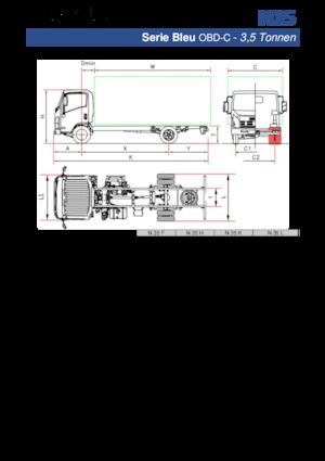 Твърдо шаси Isuzu N35 H