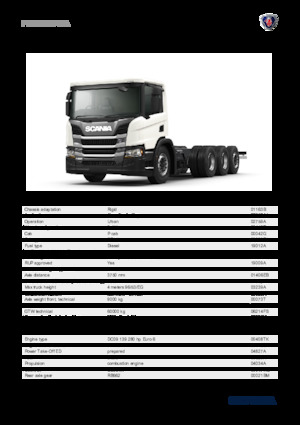 Твърдо шаси Scania P 280 B8x4*4NA