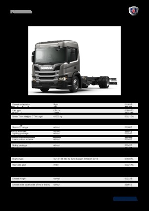 Твърдо шаси Scania P 450 B4x2NA