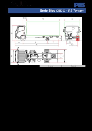 Твърдо шаси Isuzu P65 K
