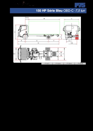Твърдо шаси Isuzu P75 M
