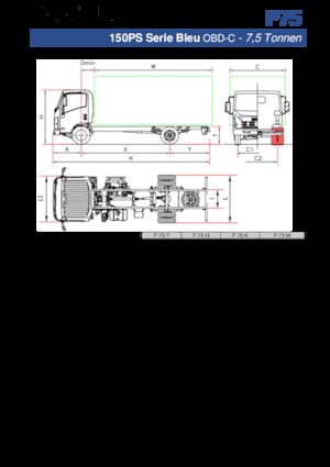 Твърдо шаси Isuzu P75 H