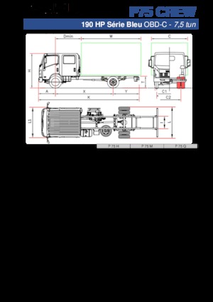 Твърдо шаси Isuzu P75 Q Crew