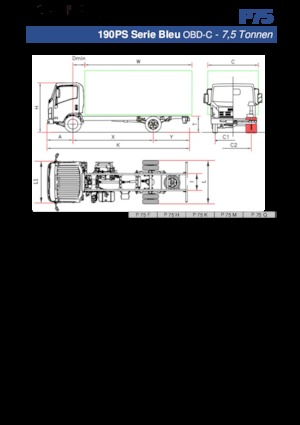 Твърдо шаси Isuzu P75 Q