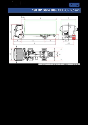 Твърдо шаси Isuzu Q95 M