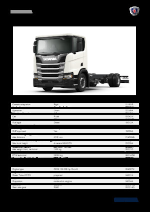 Твърдо шаси Scania R 280 B4x2NA