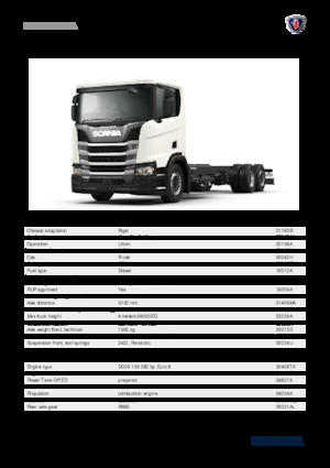 Твърдо шаси Scania R 280 B6x2*4NA