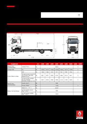 Твърдо шаси Renault T 440.18 HIGHCAB 4x2 R E6 (LHD)