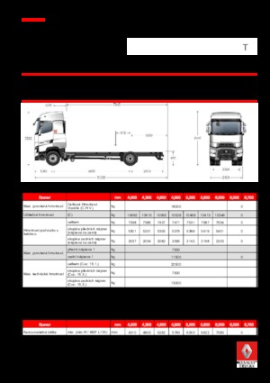 Твърдо шаси Renault T 480.18 HIGHCAB 4x2 R E6 (LHD)