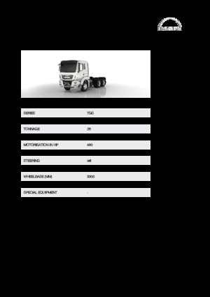 Твърдо шаси MAN TGS 26.460 6x6H