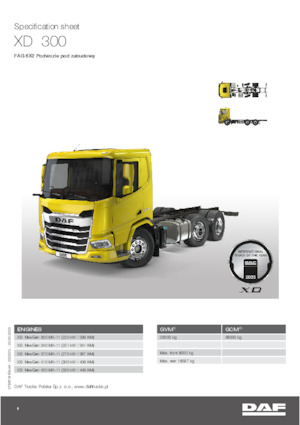 Твърдо шаси DAF XD 300 FAG