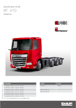 Твърдо шаси DAF XF 480 FAQ