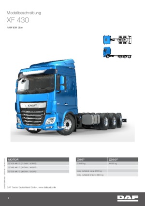 Твърдо шаси DAF XF 430 FAW