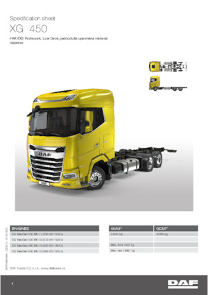 Твърдо шаси DAF XG 430 FAR Low Deck