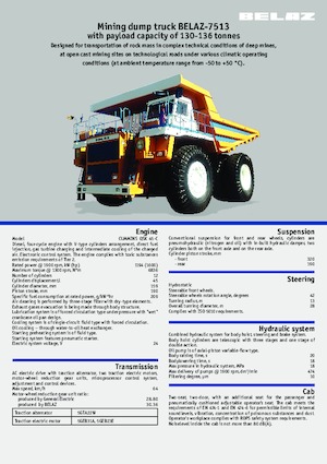 Камиони-самосвали Belaz 7513