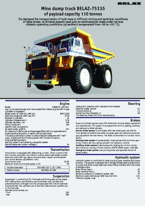 Камиони-самосвали Belaz 75135