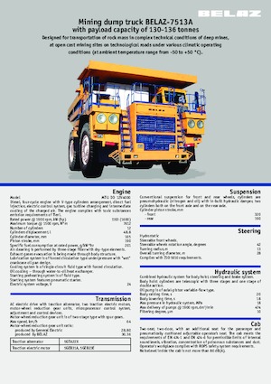Камиони-самосвали Belaz 7513A