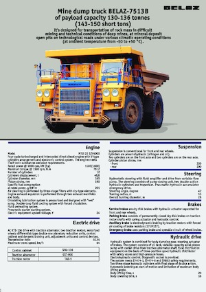 Камиони-самосвали Belaz 7513B