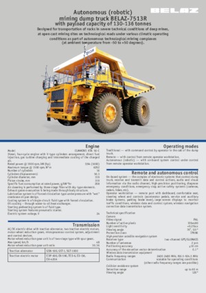 Камиони-самосвали Belaz 7513R