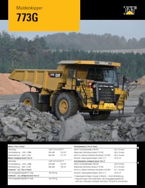 Камиони-самосвали Caterpillar 773G