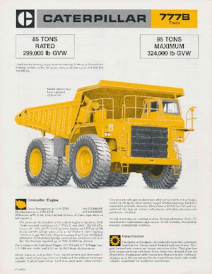 Камиони-самосвали Caterpillar 777B