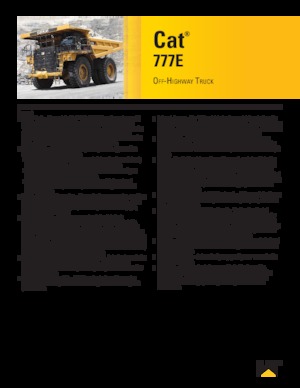 Камиони-самосвали Caterpillar 777E