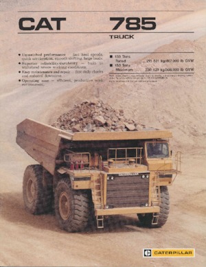 Камиони-самосвали Caterpillar 785