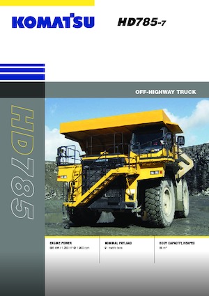 Камиони-самосвали Komatsu HD785