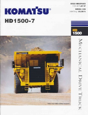 Камиони-самосвали Komatsu HD1500-7