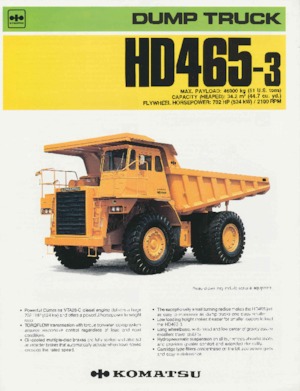 Камиони-самосвали Komatsu HD465-3