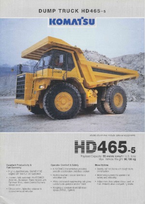 Камиони-самосвали Komatsu HD465-5