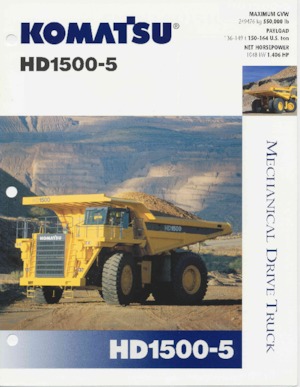 Камиони-самосвали Komatsu HD1500-5