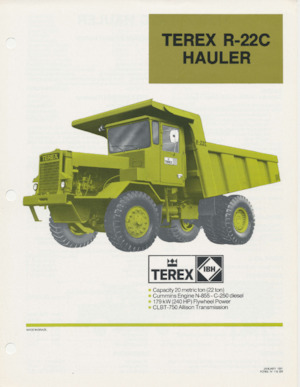Камиони-самосвали Terex R-22C