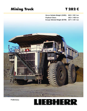Камиони-самосвали Liebherr T282C
