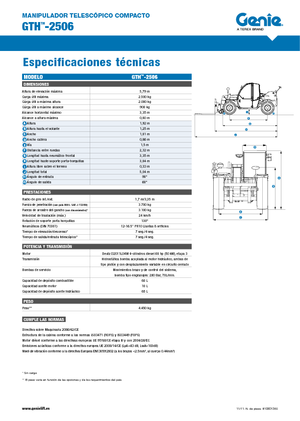 Телескопични манипулатори на материали Genie GTH-2506