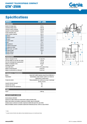 Телескопични манипулатори на материали Genie GTH-2506