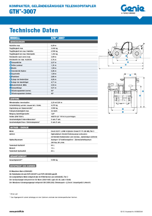 Телескопични манипулатори на материали Genie GTH-3007