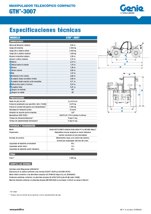 Телескопични манипулатори на материали Genie GTH-3007
