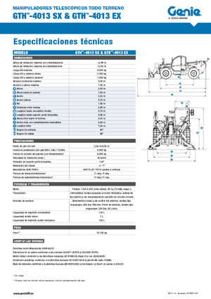 Телескопични манипулатори на материали Genie GTH-4013 EX