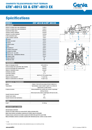 Телескопични манипулатори на материали Genie GTH-4013 EX