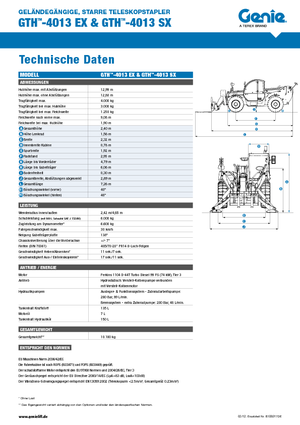 Телескопични манипулатори на материали Genie GTH-4013 EX
