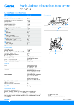 Телескопични манипулатори на материали Genie GTH4014