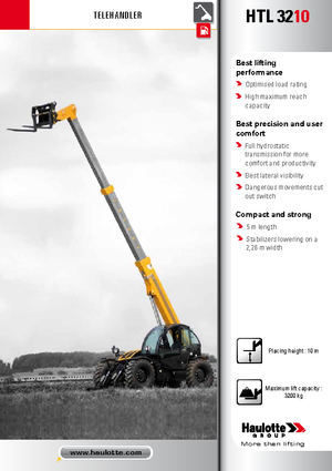 Телескопични манипулатори на материали Haulotte HTL3210