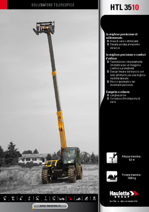 Телескопични манипулатори на материали Haulotte HTL3510
